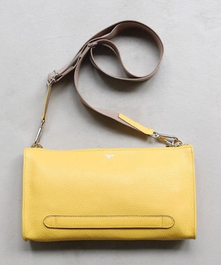 blancle シュリンクレザー クラッチショルダー YELLOW