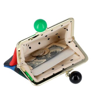 tsumori chisato CARRY カラフルズームドット がま口 小銭入れ ブラック