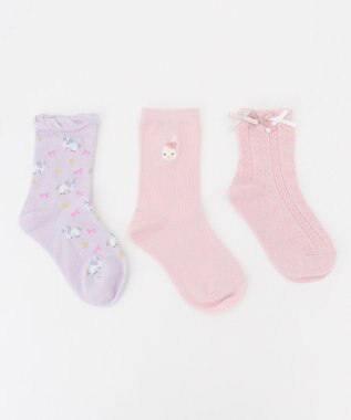  【3点セット】ソックス（ラベピンクセット）