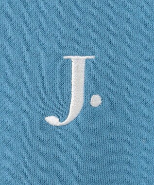 J.PRESS MEN 【WEB限定】J刺繍パーカー ターコイズブルー系