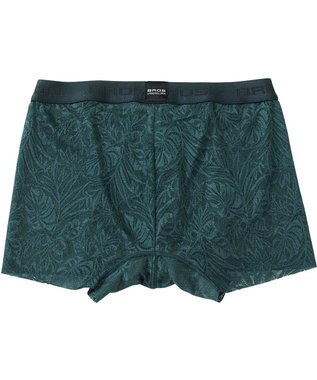 WACOAL MEN ボクサーパンツ【レースボクサー】フロント快適グラマラス 通気性 フリーなカッティング(裾部分) 前閉じ レース 下着 GT3341 /ブロス バイ ワコールメン グリーン