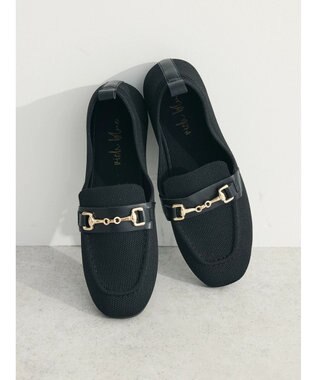 Green Parks ・ｒｉｃｈ　ｂｌｕｅ　ニットローファー