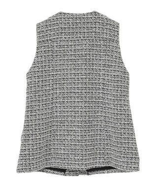 Green Parks Ｏ．ツィードペプラムベスト Black