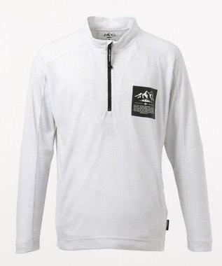 JOSEPH ABBOUD MOUNTAIN デルタメッシュ ハーフZIPカットソー