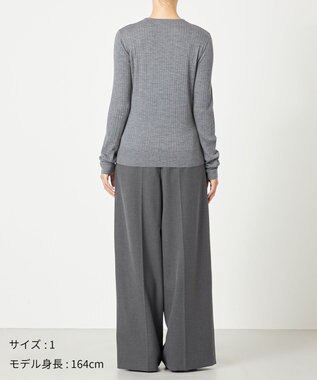 NAVE 【Nave・手洗い可】リュクスウール クルーネックニット ライトグレー系