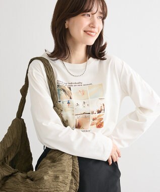 Green Parks 分割フォト長袖Ｔシャツ