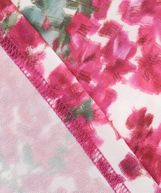 23区GOLF 【MEN】【接触冷感・UVケア・吸水速乾】ブーゲンビリア柄 ポロシャツ ピンク系5