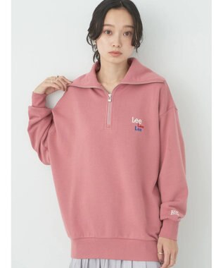earth music&ecology Ｌｅｅ×ｅ．ｍ．ａ．ｅ．　ハーフジップ刺繍スウェット