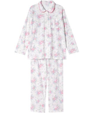 Wing パジャマ 綿100%(本体) 長袖 長ズボン レディース EP7050 ウイング／ワコール