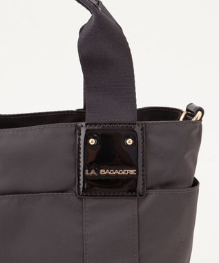 LA BAGAGERIE 2WAYナイロンミニトート ダークグレー