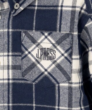 J.PRESS KIDS 【110-130cm】ビッグチェック シャツ ネイビー系4