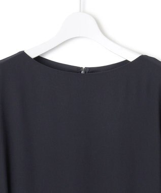 23区 S 【APPLAUDIR】シフォンジョーゼット コンビドレス ネイビー系