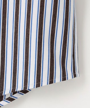 JOSEPH ABBOUD 【キングサイズ・快適な着心地・イージーケア】コンフォートジャージー ストライプ シャツ ダークブラウン系5