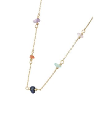 AMERICAN HOLIC サザレ天然石ネックレス Orange