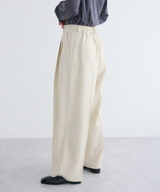 CRAFT STANDARD BOUTIQUE タックイージーワイドパンツ Light Beige