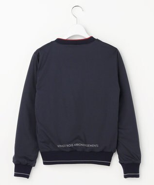 23区GOLF 【WOMEN】リバーシブルニット 防風裏地 2WAY レッド系1