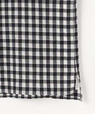 J.PRESS LADIES 【一枚で着映え】シアーギンガム クルーネック カットソー モノトーン系3