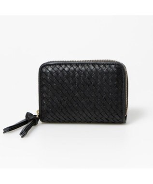 UNBILLION ペルケ perche / レザーメッシュ・ジャバラカードキーケース ブラック