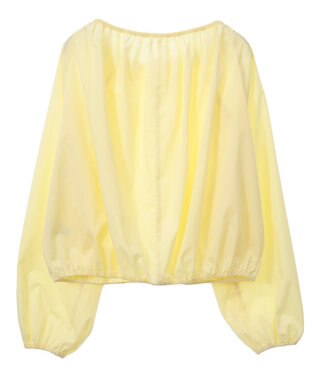 AMERICAN HOLIC イージーケアオフショルダーギャザーブラウス Yellow