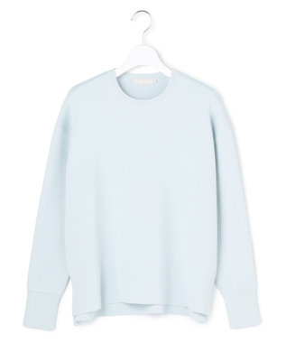 ICB コットンポリエステルスムース  プルオーバー ニット クラウドサックス