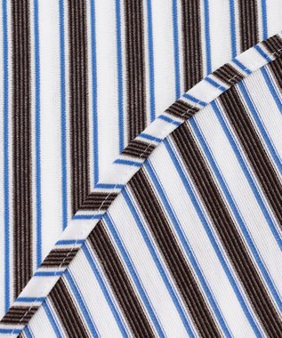 JOSEPH ABBOUD 【キングサイズ・快適な着心地・イージーケア】コンフォートジャージー ストライプ シャツ ダークブラウン系5