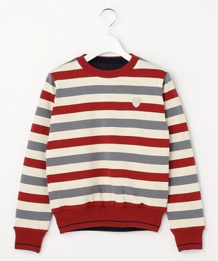 23区GOLF 【WOMEN】リバーシブルニット 防風裏地 2WAY レッド系1