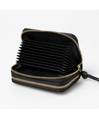 UNBILLION ペルケ perche / レザーメッシュ・ジャバラカードキーケース ブラック