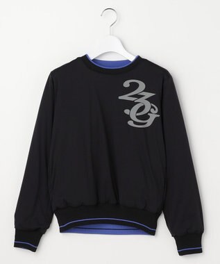 23区GOLF 【WOMEN】リバーシブルニット 防風裏地 2WAY ライラック系1