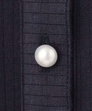 23区GOLF 【WOMEN】【WEB&一部店舗限定】針抜きクレリック 長袖シャツ ネイビー系