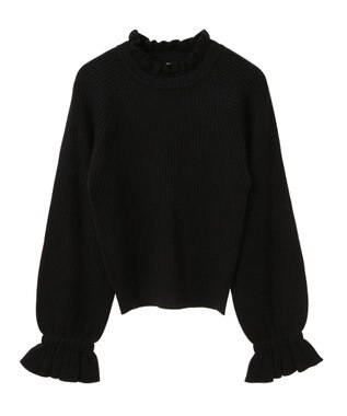 Green Parks ・ｓｗｉｎｇ　ｂｙ　キャンディスリーブリブニット Black