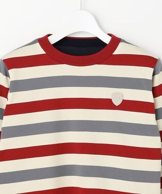 23区GOLF 【WOMEN】リバーシブルニット 防風裏地 2WAY レッド系1