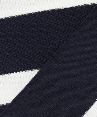 組曲 L カノコニットＴシャツ ネイビーボーダー系1