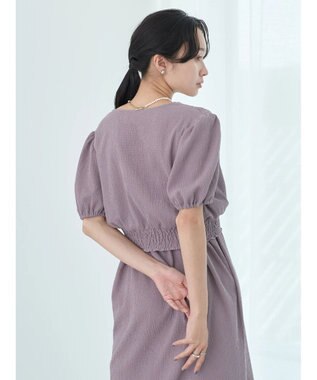 earth music&ecology ＳＥＴ２点カシュクールプルオーバー＋ワンピース Pink