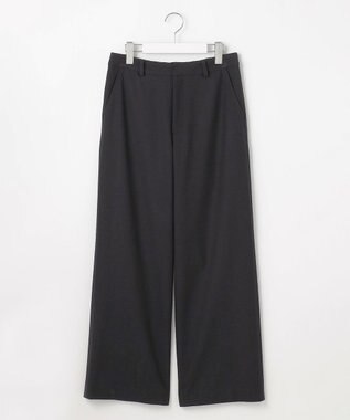 J.PRESS LADIES 【洗える】チェルビック セミワイド パンツ ネイビー系