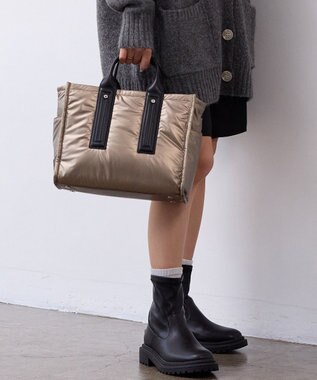 TOPKAPI 【TREASURE TOPKAPI】メタリック パデット ショルダー付 トートバッグ