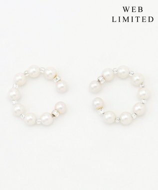 J.PRESS LADIES 【WEB限定・2way・2set】パール イヤカフ リング