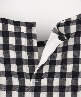 J.PRESS LADIES 【一枚で着映え】シアーギンガム クルーネック カットソー モノトーン系3