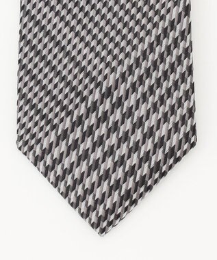 JOSEPH HOMME 【日本製】アブストラクトグレンチェック　ネクタイ ブラウン系3