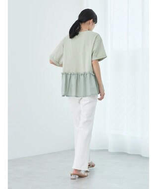 earth music&ecology ドッキングギャザープルオーバー Mint Green