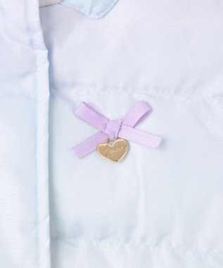 ANY KIDS 【洗濯機OK】中綿 リボン コート レインボー