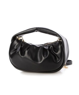 UNBILLION cachecache ハーフムーンギャザー2wayミニショルダー ブラック