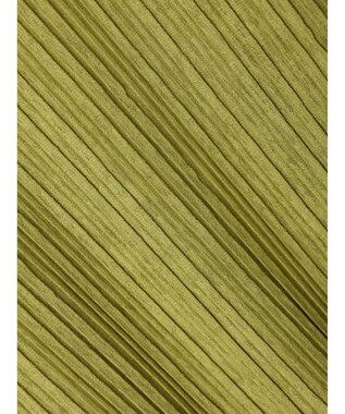 Green Parks プリーツ加工フレンチスリーブカットプルオーバー Lime Green