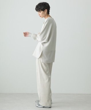 AMERICAN HOLIC ドルマン異素材ポンチプルオーバー Light Gray