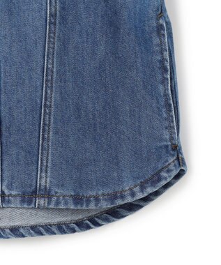 J.PRESS YORK STREET 【WOMEN】ソフトワイドデニム シャツジャケット ダルブルー系