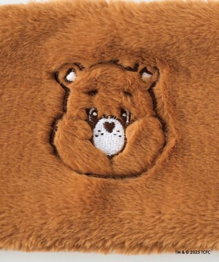 MOONBAT Care Bears(ケアベア) フェイクファーマフラー 手洗い可能 モカブラウン