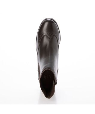 ing <ing>サイドゴアトラッドショートブーツ ダークブラウン