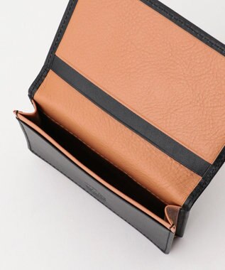 J.PRESS MEN 【MORPHO×J.PRESS】スムースヌメ 名刺入れ ブラック系
