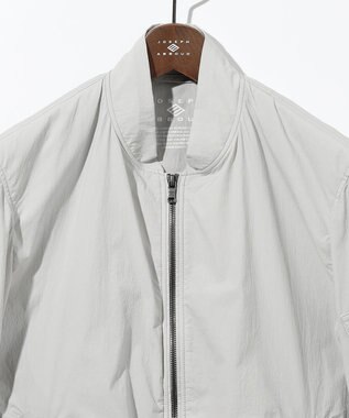 JOSEPH ABBOUD 【軽量/ストレッチ/撥水】ライトワッシャーストレッチ ショートブルゾン ライトグレー系