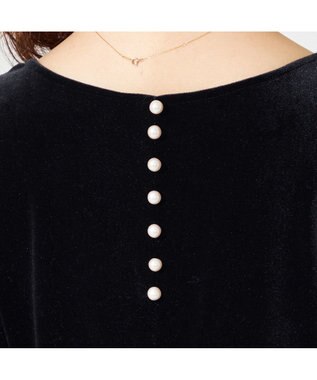 Chacott velour combi dress ブラック（ロベット）