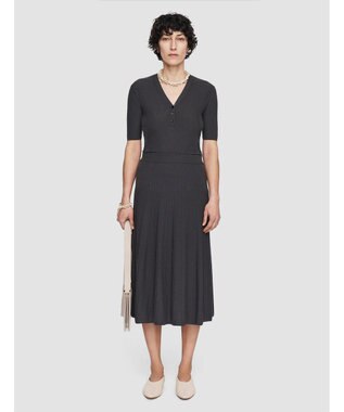 JOSEPH メリノリブ　ニットスカート Slate